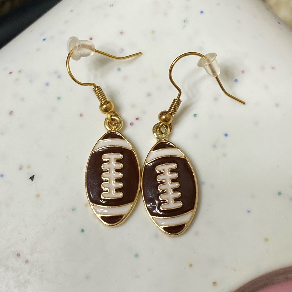 Football earrings